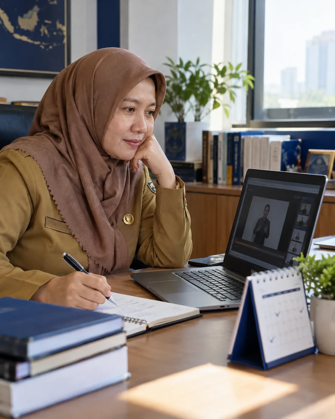 ASN belajar mandiri melalui kelas digital dan mencatat kemajuan belajar harian