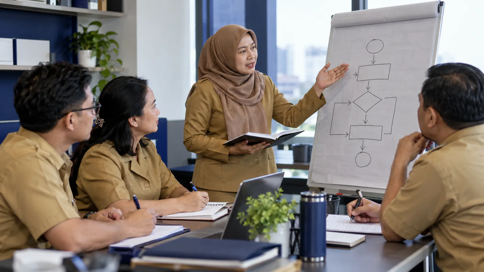 ASN berbagi pengalaman kerja dan mendokumentasikan pelajaran bersama rekan